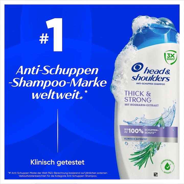 Image du produit Head & Shoulders Anti-Schuppen Shampoo Rosmarin Extrakt Shampoo 250 ml (Shampoing liquide, 250 ml)