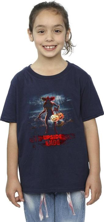 Produktbild Netflix Stranger Things Pumpkin Upside Down TShirt Mädchen (140, 146)