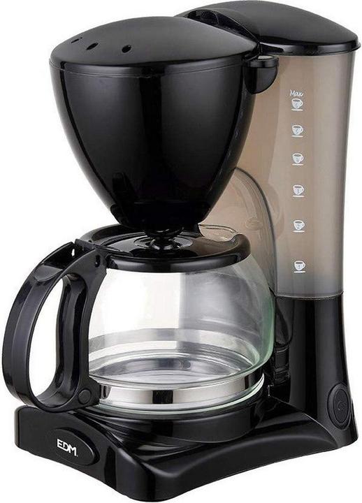 EDM Filterkaffeemaschine 07653 Schwarz 550 W 6 Tassen 0,6 L