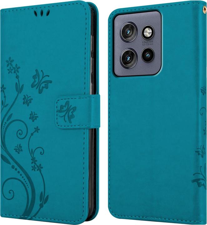 Produktbild Cadorabo Hülle für Motorola Moto Edge 50 Neo mit Blumen Muster (Motorola Edge 50 Neo)