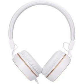 HP DHH-1206 Cuffie bianche con microfono, filo, bianco-oro, jack classico da 3,5 mm, Pezzo di ricambio notebook, Oro, Bianco