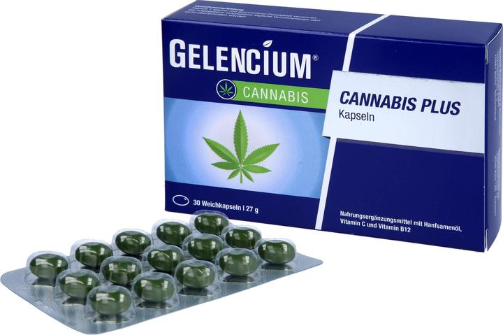 Produktbild Gelencium Cannabis Plus (30 Stück, Kapseln, 27 g)