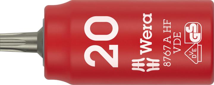 Wera 8767 A VDE HF Torx Bitnuss 1/4, TX20