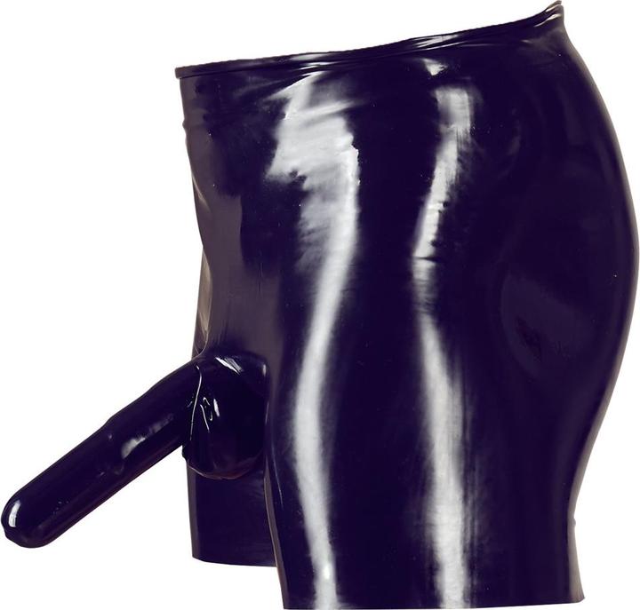 Immagine prodotto LateX Toys Pantaloni in lattice con guaina per il pene e preservativo anale (S)