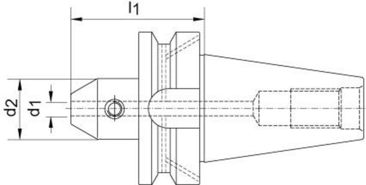 Produktbild Fortis Flächenspannfutter JISB6339AD BT40 8 mm A100