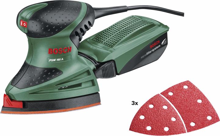 Image du produit Bosch Home & Garden PSM 160 A (Plateau de ponçage triangulaire, 160 W)