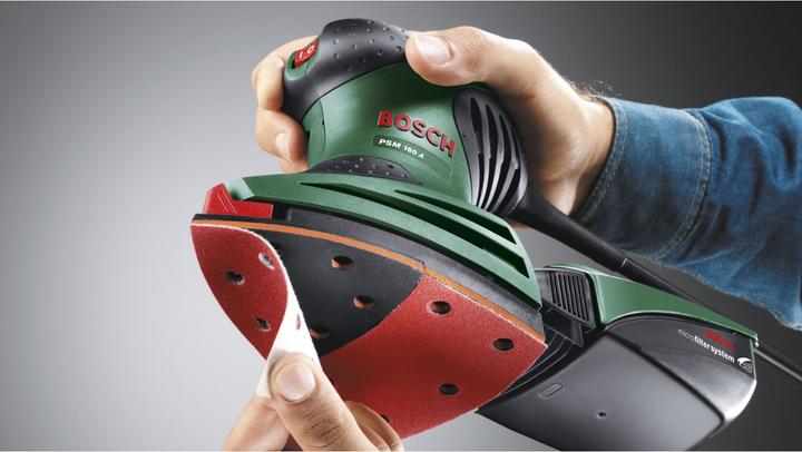 Image du produit Bosch Home & Garden PSM 160 A (Plateau de ponçage triangulaire, 160 W)