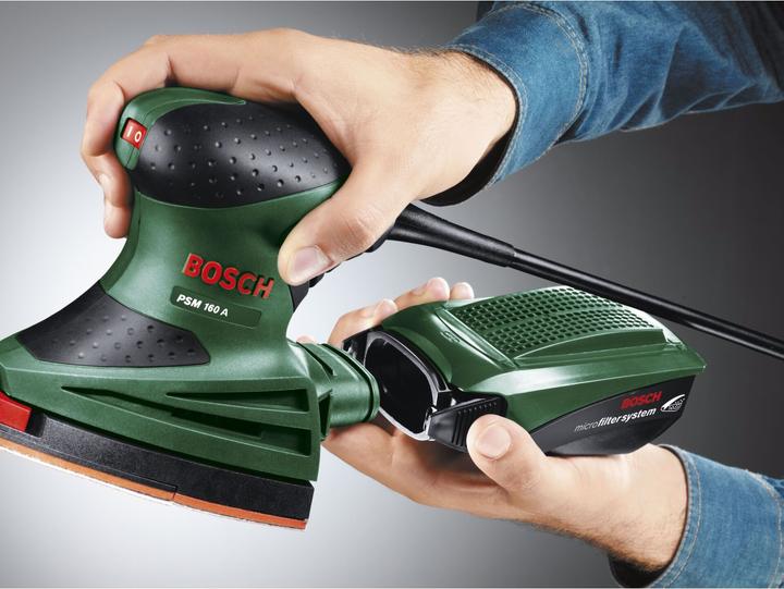 Image du produit Bosch Home & Garden PSM 160 A (Plateau de ponçage triangulaire, 160 W)