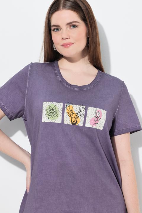Produktbild Ulla Popken T-Shirt, Trachtenstil, Classic, Rundhals, Halbarm (62)