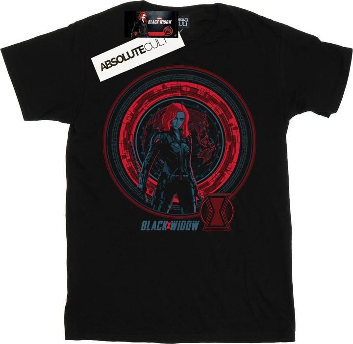 Produktbild Black Widow Movie Computer Globe TShirt (L)