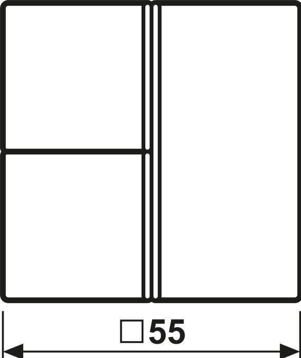 Actual product image JUNG Button 3t switch/dim A alu glz A403TSAAL
