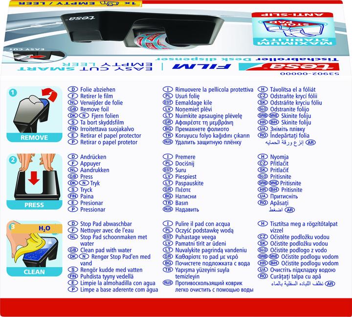 Image du produit tesa Dérouleur de ruban adhésif EASY CUT SMART pour tables, avec technologie antidérapante