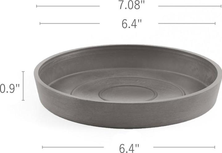 Actual product image Ecopots Saucer Round