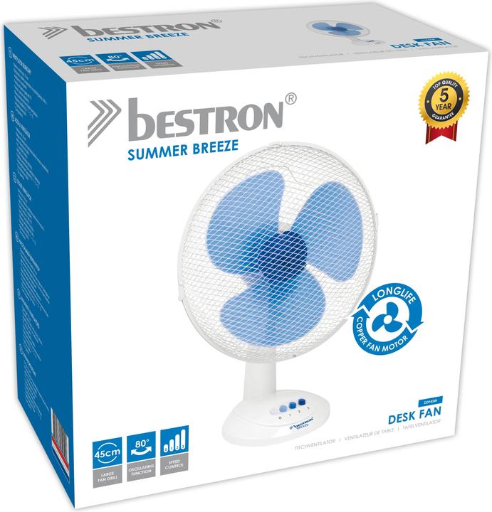 Image du produit Bestron Ventilateur de table mobile Ø 45cm
