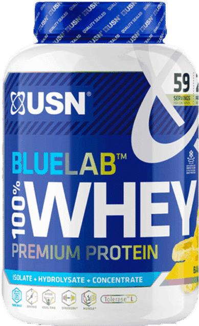 Actual product image USN Blue Lab 100% Whey Protein (Banana, 1 x, 2000 g)