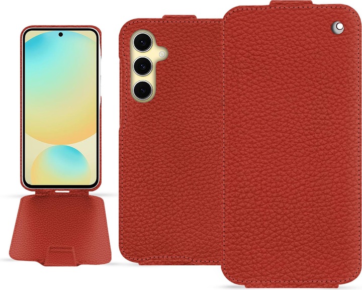 Actual product image Noreve Vertical leather shell (Samsung Galaxy S24 FE)