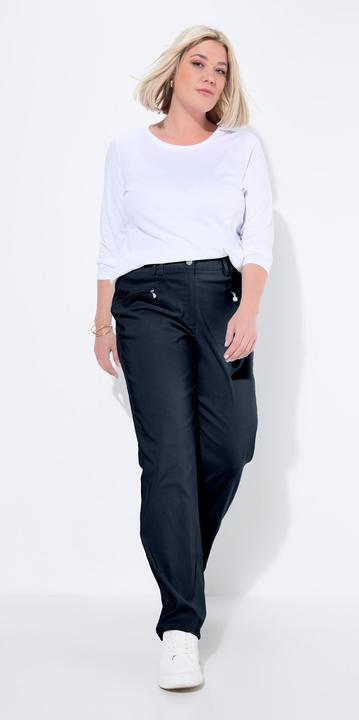 Produktbild Ulla Popken Thermo-Stretchhose Mony, konisches Bein, Zipptaschen (62)