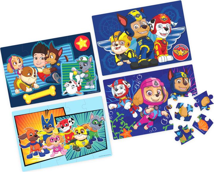 Actual product image Spin Master Paw Patrol Shoe Box Wood Puzzle 4 Pack (4 pieces)