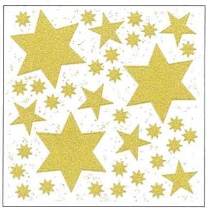 BSB-Obpacher, Sticker, Aufkleber Fenstersticker Glitterstern