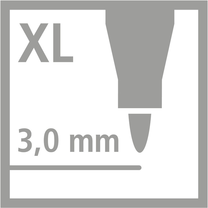 Produktbild STABILO power max Fasermaler (Mehrfarbig, 12 x)