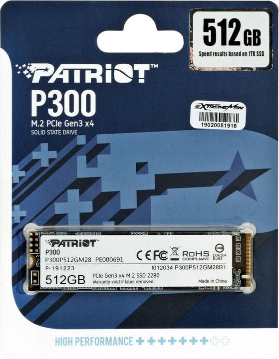 Productafbeelding Patriot P300 (512 GB, M.2 2280)