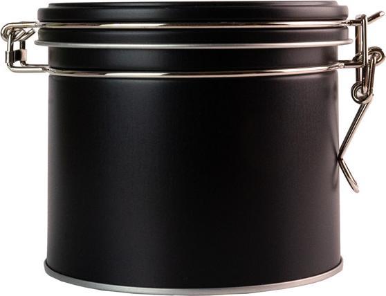 Produktbild miniSchoggi Keksdose mit Bügelverschluss Schwarz, Ø 102 x 90 mm