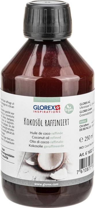 Actual product image Glorex Cosmetic oil coconut refined 100 ml (Body oil, 100 ml)