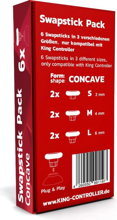 Produktbild King Controller Swapstick Sixpack Concave