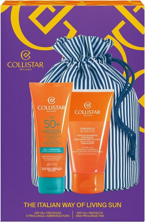 Actual product image Collistar CS Sun - Giftset Active Protection Sun Cream Hyper-sensitive Skins Spf (Suntan cream, SPF 50, 100 ml)