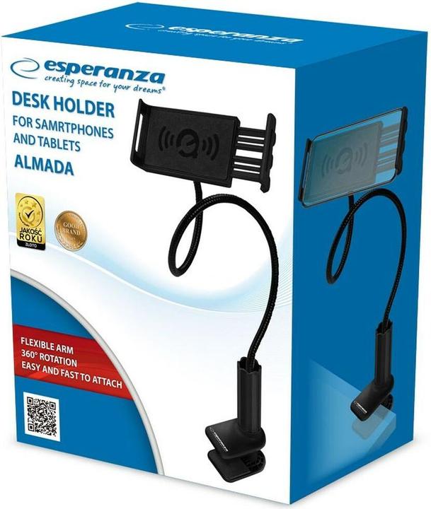 Actual product image Esperanza EMH142 Table mount for phones/tablets black