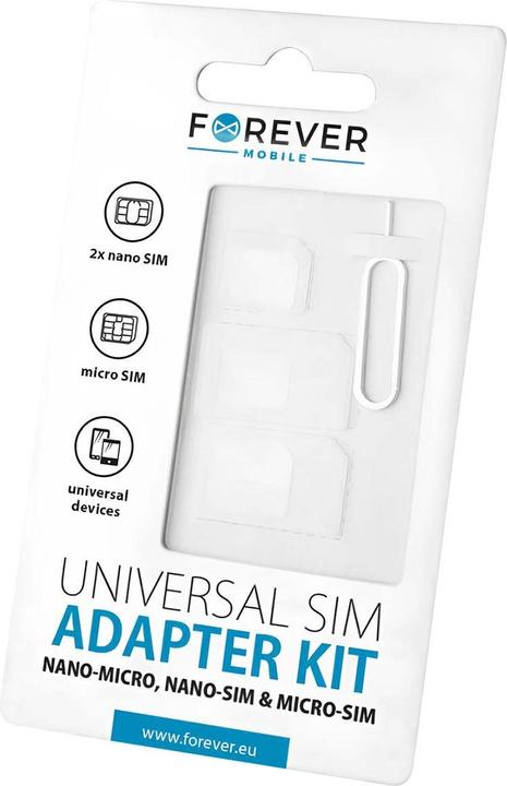 Image du produit Forever NANO SIM/Micro, Micro SIM et NANO/SIM (3in1)