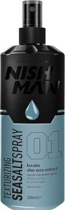 Immagine prodotto Nishman Hair Styling Sea Salt Spray Unisex 200ml Texturizing Volumizing with Flexible Hold (200 ml)