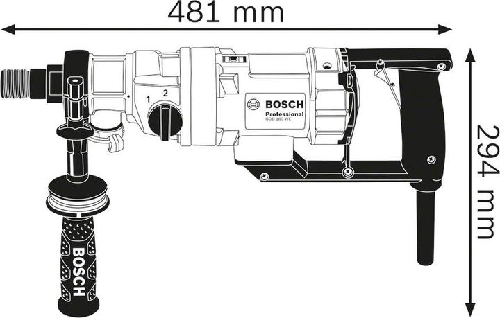 Produktbild Bosch Professional Diamantbohrmaschine GDB 180 WE (Netzbetrieb)