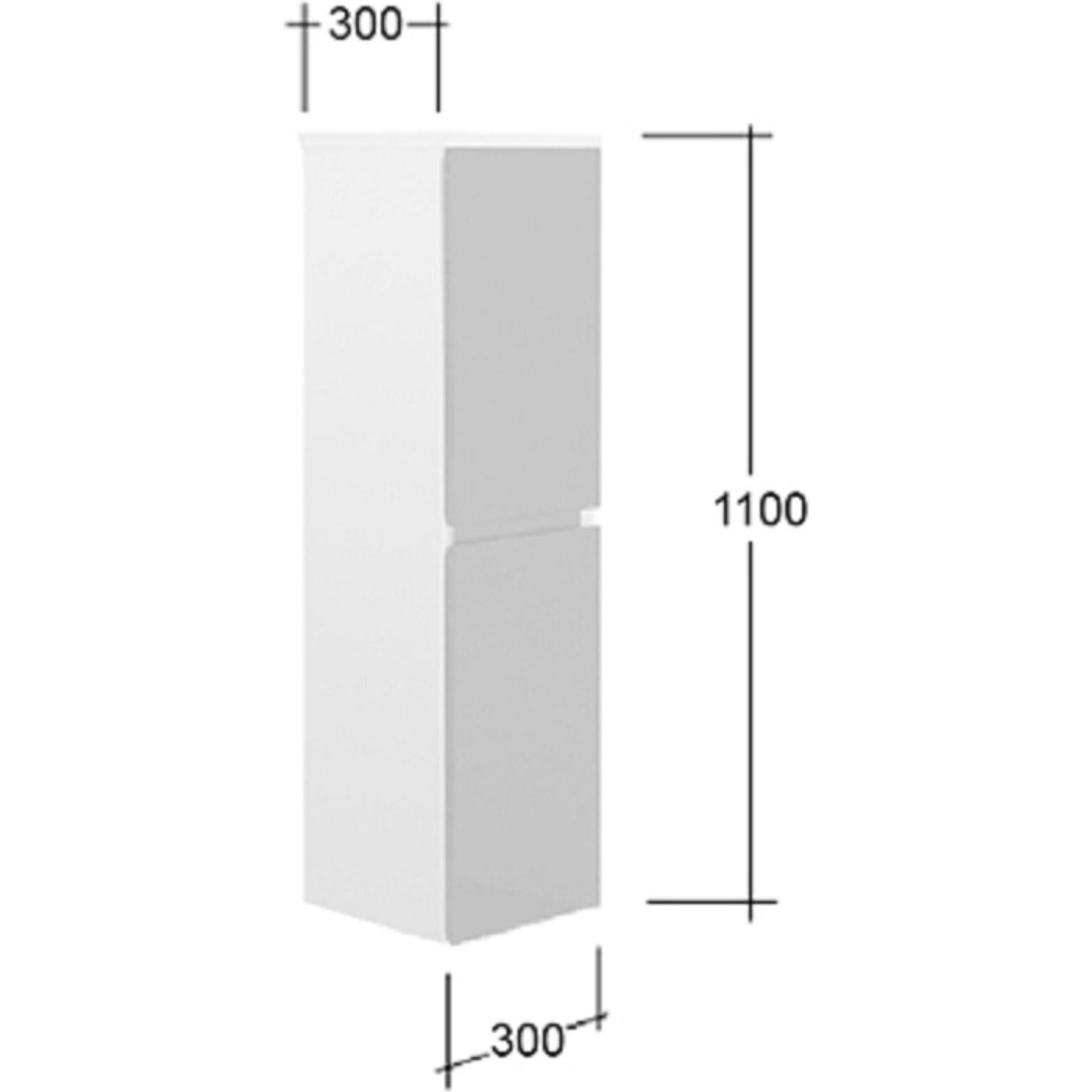 Thumbnail - Jet-Line, Badezimmerschrank, Badschrank AIGER schwarz Badmöbel Hängeschrank Bad Schrank (110 x 30 x 30 cm)
