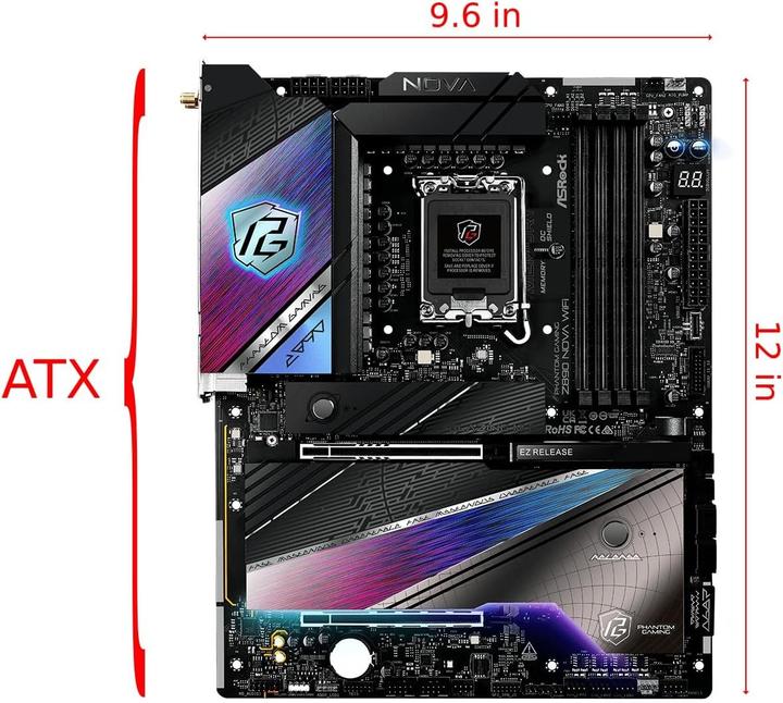 Productafbeelding AsRock Z890 Nova WiFi Intel DDR5 S1851 (LGA 1851)