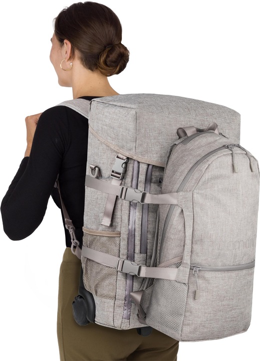 Actual product image Normani Backpack with trolley function and small rucksack - 9063 (45 l, Hand luggage (up to 50 litres))
