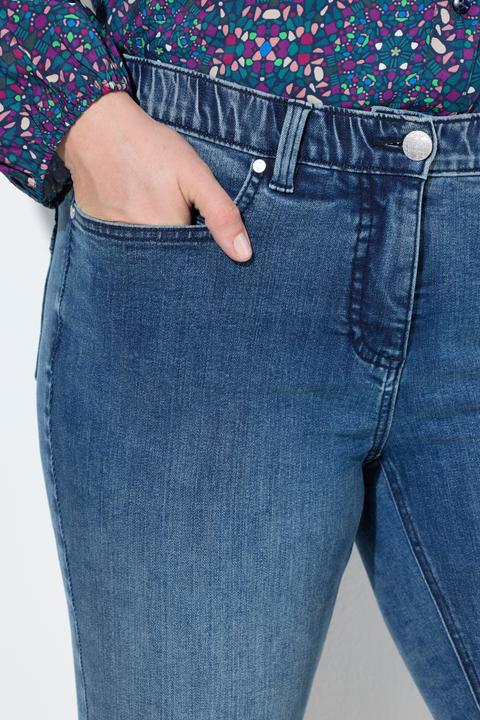 Image du produit Ulla Popken Jean Sarah avec surpiqûres, jambe étroite et taille stretch confortable (26)