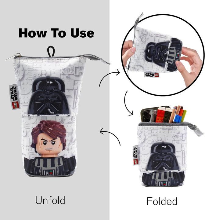 Produktbild LEGO Star Wars offiziell lizenziertes Pop-Up-Federmäppchen 14x20 cm