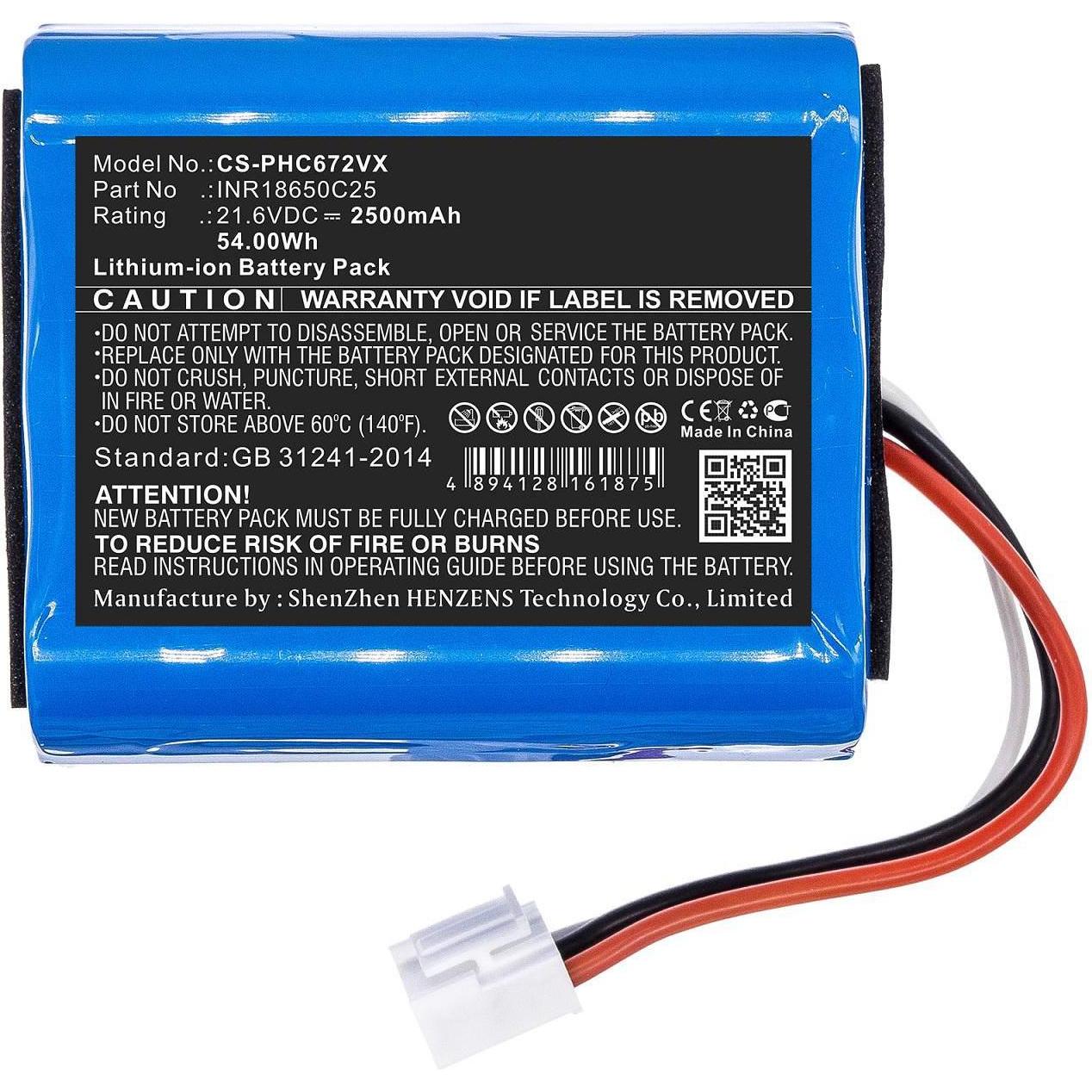 CoreParts Battery for Vacuum, Staubsauger Zubehör, Blau