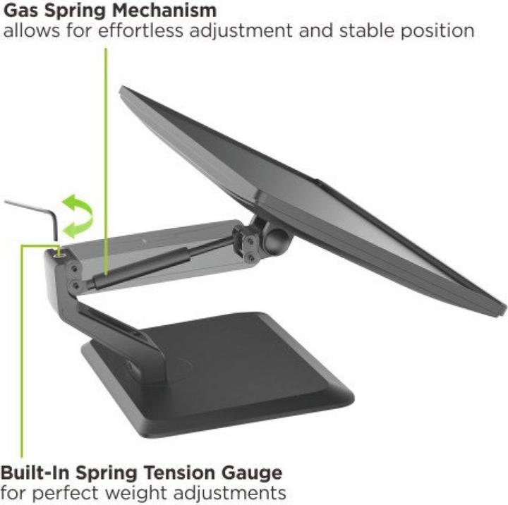 Produktbild Techly Schreibtischhalterung für 1 Touchscreen 17-32Zoll 43-81cm schwarz (Tisch, 32")