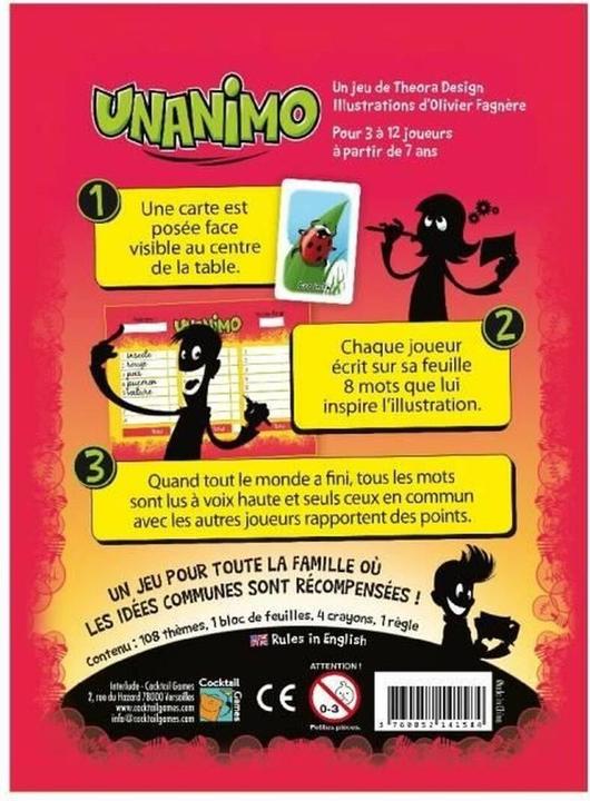 Produktbild Cocktail games UNANIMO (FR) (Französisch, 3 - 12 Spieler)