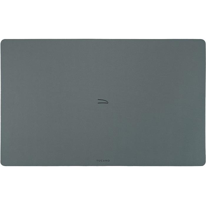 Tucano DESK PAD Unterlage für Homeoffice, Neopren, dunkelgrau, Mausmatte, Grau