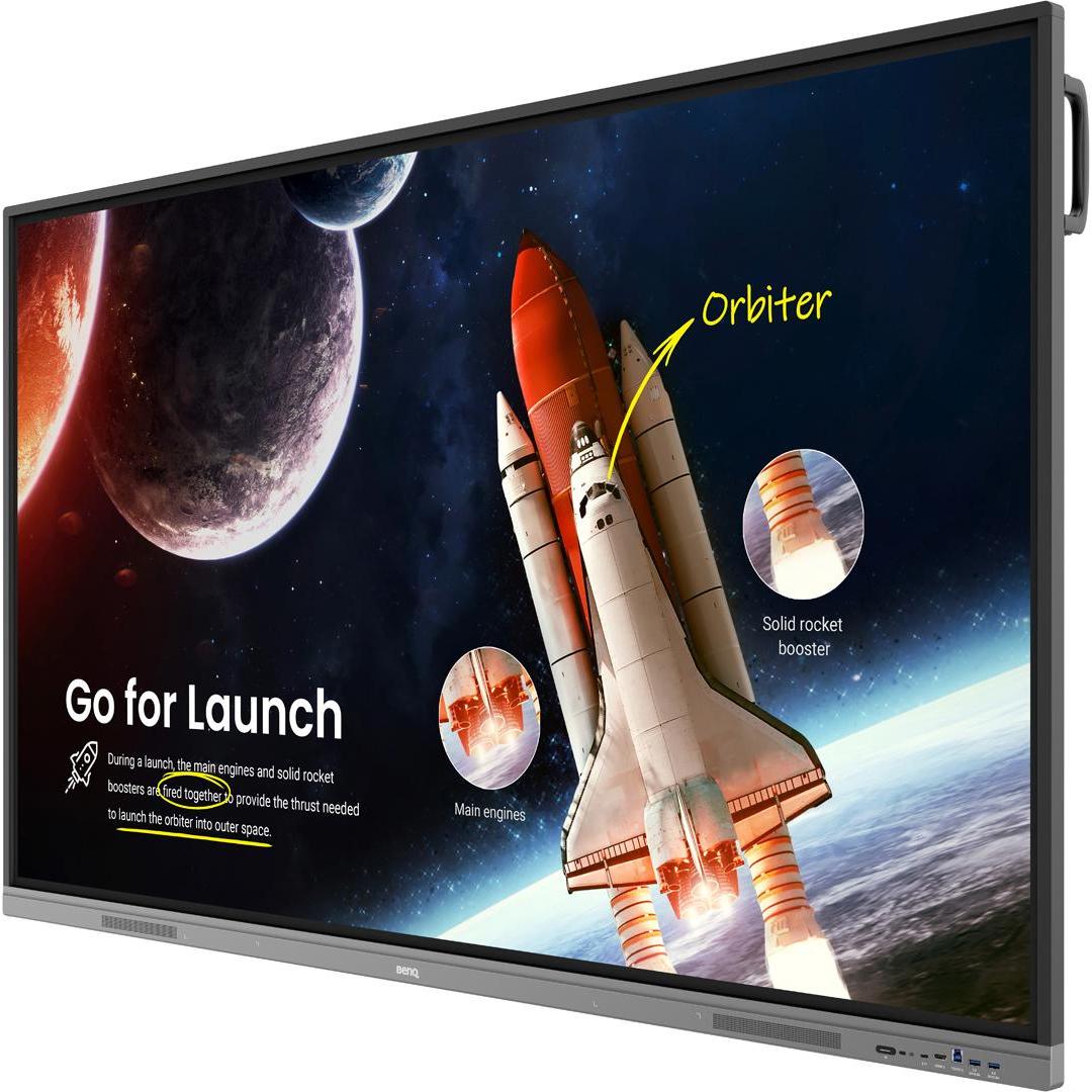 Thumbnail - BenQ RE7503 LFD EZWRITE 6 (3840 x 2160 Pixel, 75"), Digital Signage, Schwarz