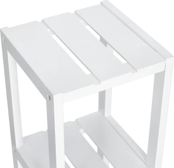 Productafbeelding Zeller Present Staand rek w. 4 planken, MDF, wit (22 x 22 x 92 cm)