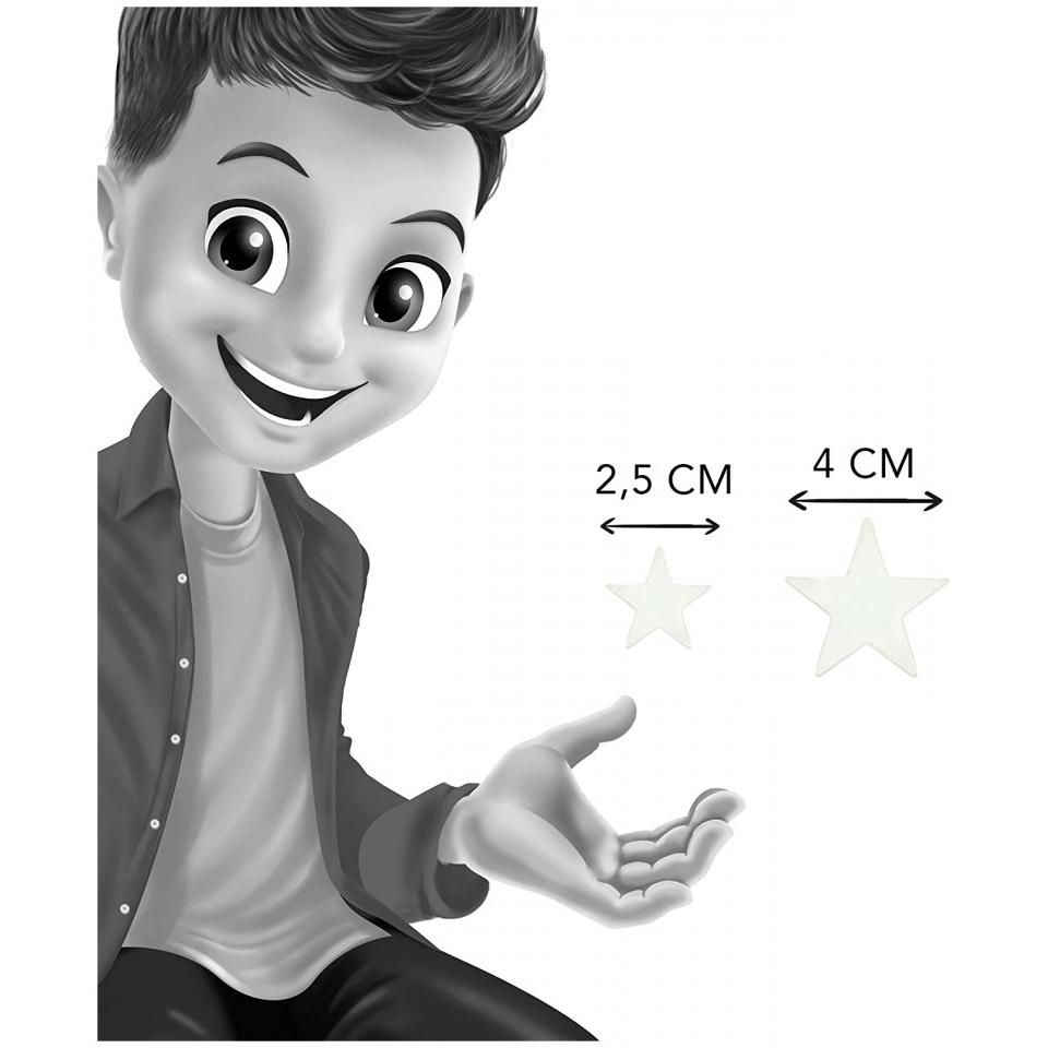 Thumbnail - Buki, Wandtattoo, Etoiles 3D Phosphorescentes