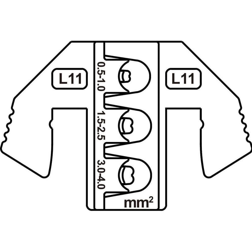 Thumbnail - Toolcraft, Zange, TO-9616533 Crimpeinsatz SPT Buchsenkontakt (SWS) 0.5 bis 4 mm² Pas (50.70 mm)