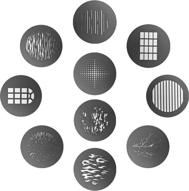 Productafbeelding Aputure Spotlight Max 10-delige Gobo set ( Maat A )