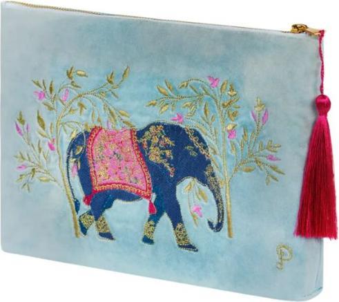 Produktbild Powder Velvet Zip Pouch Elephant