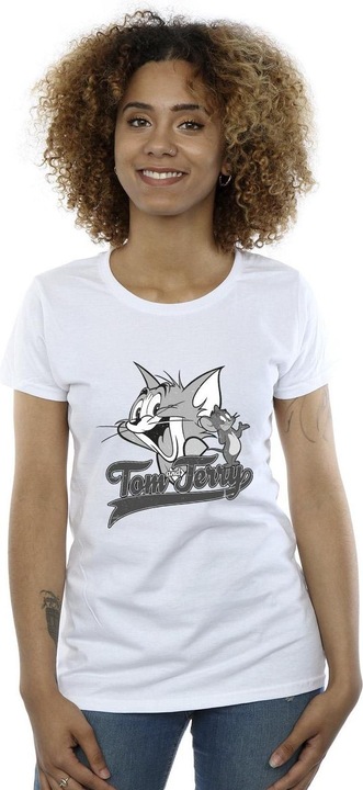 Immagine prodotto Tom & Jerry Greyscale Square Maglietta Donna (L)
