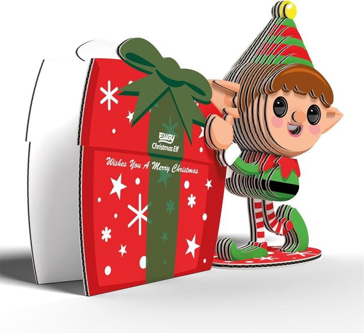 Actual product image Eugy 3D handicraft set Christmas elf (MQ6)